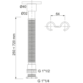 Raccord extensible Ø32-40 mm