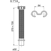 Raccord extensible Ø40 mm