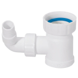 Prise droite pour siphon pour machine à laver