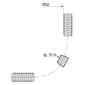 Gaine spiralée Ø32 mm