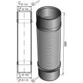 Magicoude, tube annelé en Polypropylène, Ø100/110 à coller