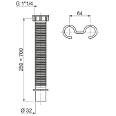 Raccord extensible Ø32 mm