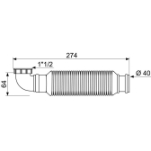 Siphon d'évier souple à membrane