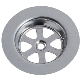 Grille inox ronde creuse Ø80 mm pour évier grès