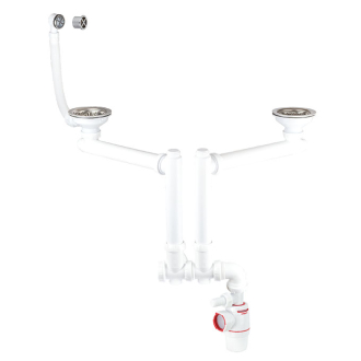 WIRQUIN NEO AIR, ensemble déporté pour évier 2 bacs