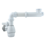 TOUT EN UN, siphon déporté pour lavabo et l'évier 1 bac