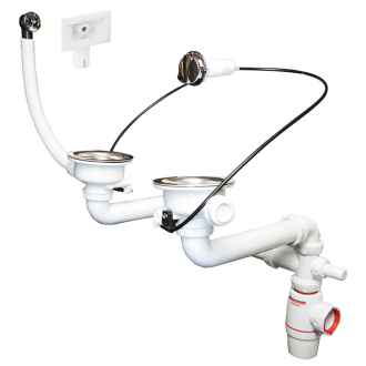 Siphon de lavabo réglable NF - Wirquin