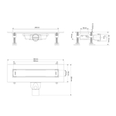 Caniveau VENISIO SLIM+ pour douche à l'italienne