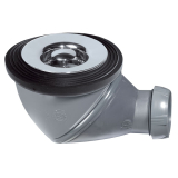 JAMES, bonde de douche pour receveur D60 grille en abs chromé