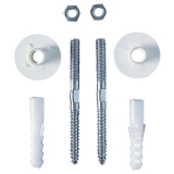 Fixations l.120 mm pour lavabo
