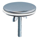 Cache-trou en inox chromé Ø43 mm, tige Ø4 mm