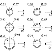 Assortiment de joints pour siphon de lavabo