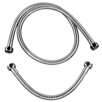 METAL POWER POUR COLONNE, flexibles de douche en inox chromé pour colonne