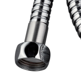 METAL POWER POUR COLONNE, flexibles de douche en inox chromé pour colonne