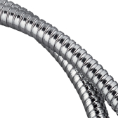 METAL POWER POUR COLONNE, flexibles de douche en inox chromé pour colonne