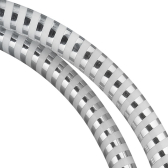 PVC SOFT BLANC/CHROME, flexible de douche en pvc lisse