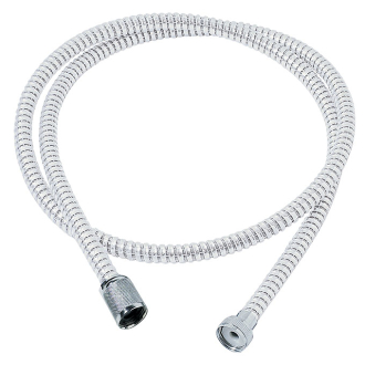 PVC TOUCH BLANC, flexible de douche en pvc annelé
