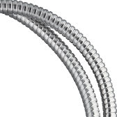 METAL MAT, flexible de douche en inox poli