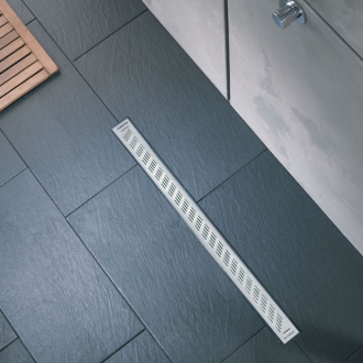 EXPRESS'EAU, caniveau de douche à l'italienne grille trait