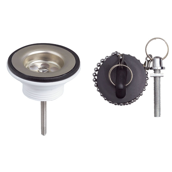 WIRQUIN SP174 Bonde de lavabo à fermeture à bouchon - Ø40 mm