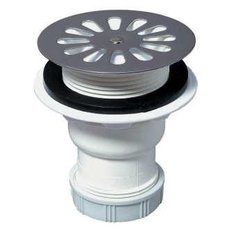Bonde de douche pour receveur Ø60 mm sortie verticale