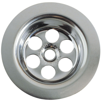 Grille inox ronde creuse Ø70 mm pour baignoire