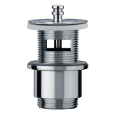 Bonde anti-vandalisme avec trop-plein pour lavabo encastré