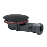 Bonde de douche SLIM+ Black pour receveur extraplat