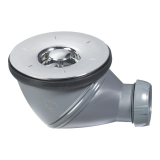 JAMES, bonde de douche avec grille ABS chromé pour receveur D90