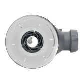 JAMES, bonde de douche avec grille ABS chromé pour receveur D90
