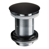 Bonde Quick-clac en laiton chromé ou black touch pour lavabo encastré