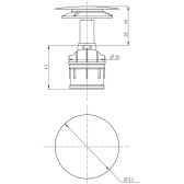 Cartouche + dôme plein Quick-Clac