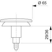 Clapet de quick-clac pour baignoire