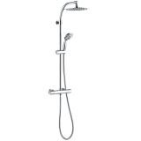 MILANO COMFORT, colonne de douche à mitigeur thermostatique en laiton avec sécurité à 38°