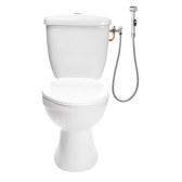 WC SHATTAF, combiné wc 1 jet chromé
