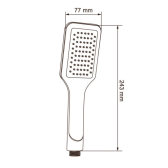 LOOK, douchette 1 jet chromée