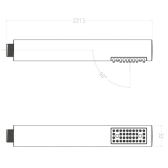 TUB, douchette 1 jet chromée