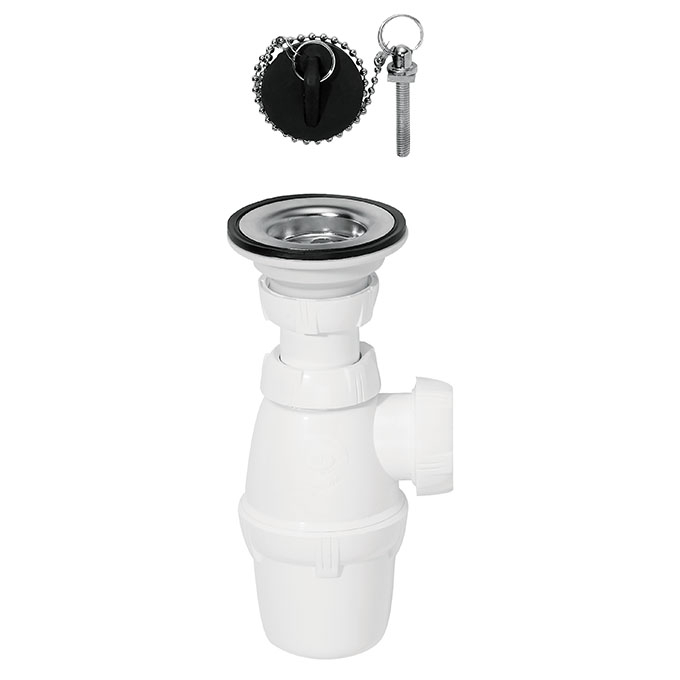 Bonde De Lavabo A Bouchon Noir - Manubricole