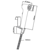 WC SHATTAF, combiné wc 1 jet chromé
