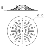 Filtre universel Catchy pour baignoire, douche, lavabo et évier