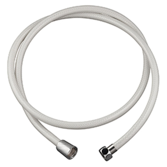 PVC LISSE BLANC, flexible de douche en pvc lisse