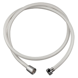 PVC LISSE BLANC, flexible de douche en pvc lisse