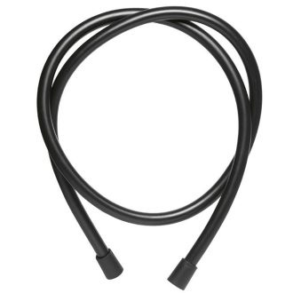 BLACK ROMA, flexible de douche en PVC lisse noir