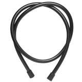 BLACK ROMA, flexible de douche en PVC lisse noir