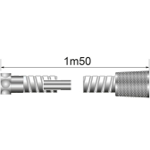 Flexible PVC striflex chromé