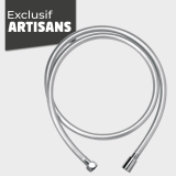 PVC LISSE EFFET METAL, flexible de douche en PVC lisse
