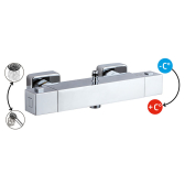 PALERMO COMFORT, colonne de douche avec mitigeur thermostatique
