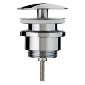 Bonde à écoulement libre avec corps de bonde dôme fixe sans trop-plein pour lavabo encastré