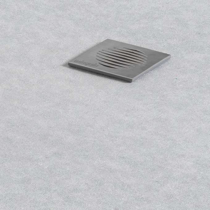 receveur a carreler lund o classic avec grille carree wirquin