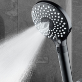 REGULO, douchette 3 jets noire